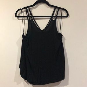 Black tank top
